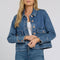 NYDJ Denim Jacket with Oversized Pockets in Salton