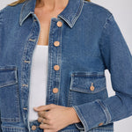 NYDJ Denim Jacket with Oversized Pockets in Salton