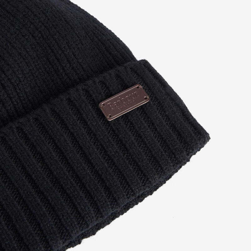 BARBOUR Carlton Beanie Hat in Black