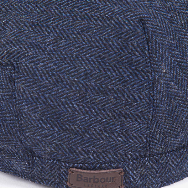 BARBOUR Barlow Flat Cap in Navy