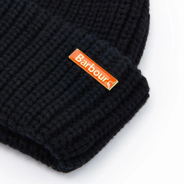 BARBOUR Mosely Beanie Hat in Black