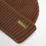 BARBOUR Mosely Beanie Hat in Soil
