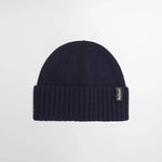 BARBOUR Danforth Knitted Beanie Hat in Navy