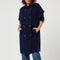FIVE Mila Sleeveless Coat in Navy