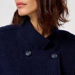 FIVE Mila Sleeveless Coat in Navy