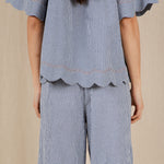 BONTE Milla Gingham Top in Navy
