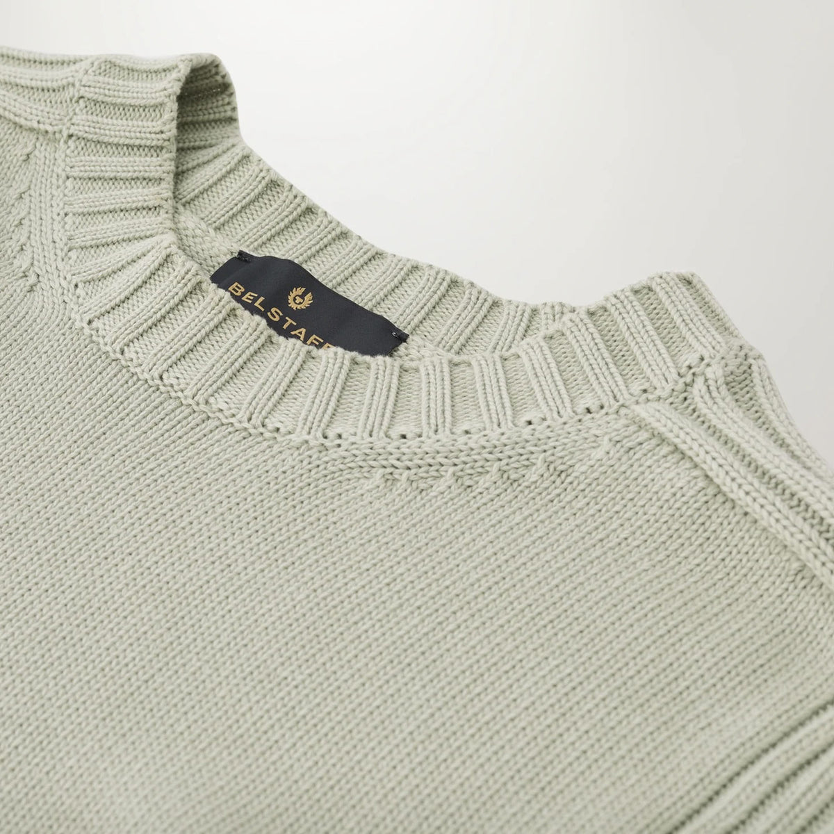 BELSTAFF Mineral Watch Crewneck Jumper in Aloe