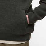 BARBOUR Milburn Half Zip Jumper in Dark/Olive