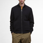 BARBOUR Milburn Zip Through Jumper in Black