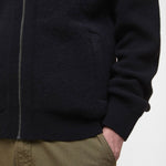 BARBOUR Milburn Zip Through Jumper in Black
