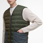 BARBOUR Reversible Down Filled Liner in Olive/Multi