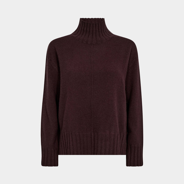 MOS MOSH MMAima Cashmere Highneck Knit in Fudge