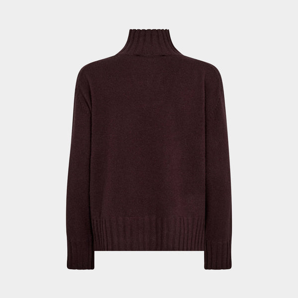 MOS MOSH MMAima Cashmere Highneck Knit in Fudge