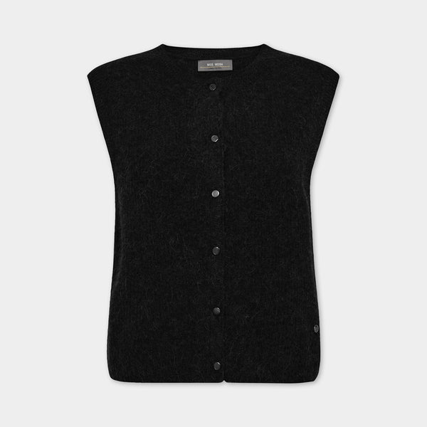 MOS MOSH MMAlmine Thora Knit Vest in Black