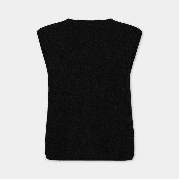 MOS MOSH MMAlmine Thora Knit Vest in Black