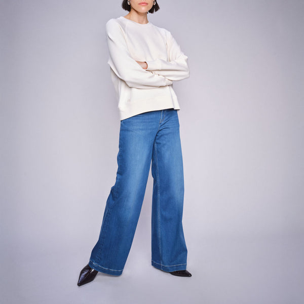 MOS MOSH MMDara Deluxe Jeans 32" in Mid Blue