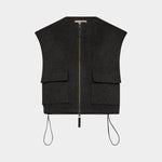 MOS MOSH MMElise Loisa Wool Vest in Phantom