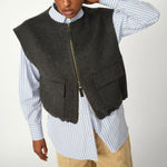 MOS MOSH MMElise Loisa Wool Vest in Phantom
