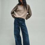 HEYANNO MMHAce Block Knit in Ecru