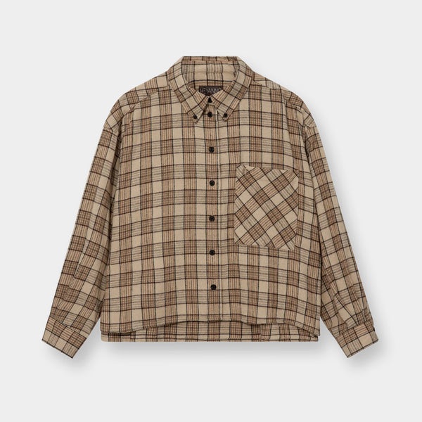 HEYANNO MMHMirror Check Shirt in Foxtrot