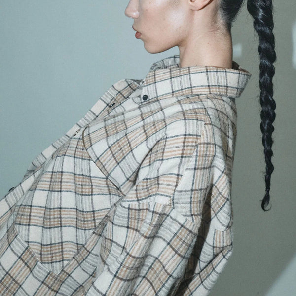 HEYANNO MMHMirror Check Shirt in Foxtrot