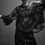 HEYANNO MMHNeat Lace Blouse in Black