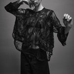 HEYANNO MMHNeat Lace Blouse in Black
