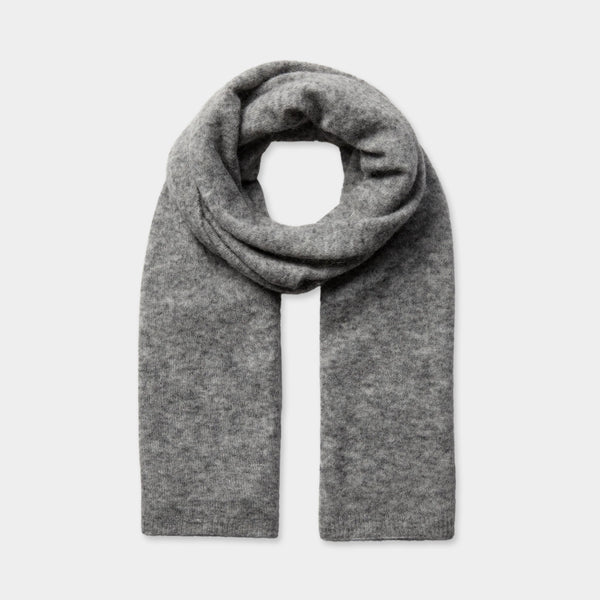 MOS MOSH MMMape Knit Scarf in Grey Melange