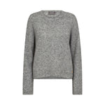 MOS MOSH MMMape O-Neck Knit in Grey Melange