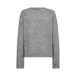 MOS MOSH MMMape O-Neck Knit in Grey Melange
