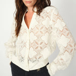 MOS MOSH MMMonia Yen Lace Shirt in Ecru