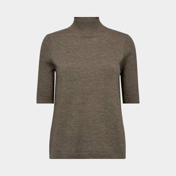MOS MOSH MMRelena Turtleneck SS Knit in Falcon