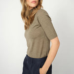 MOS MOSH MMRelena Turtleneck SS Knit in Falcon