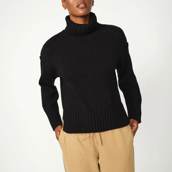 MOS MOSH MMRola Bine Rollneck Knit in Black