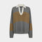 MOS MOSH MMWylie Tani Bold Stripe Knit in True Camel