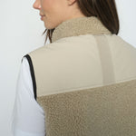 MOS MOSH MMRowe Eli Teddy Gilet in Feather Grey