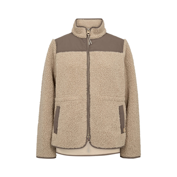 MOS MOSH MMElisa Eli Teddy Jacket  in Feather Grey