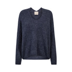 MOS MOSH MMThora V Neck Jumper in India Ink