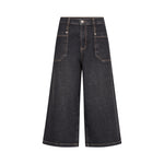 MOS MOSH MMCulotte Juventus Wide Leg Jeans in Black