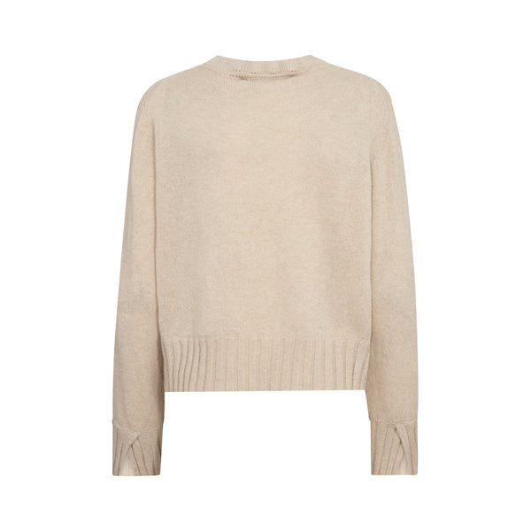 MOS MOSH MMMoria Cashmere Crewneck Jumper in Oxford Tan
