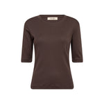 MOS MOSH MMMali Round Neck 3/4 Sleeve T-Shirt in Delicioso