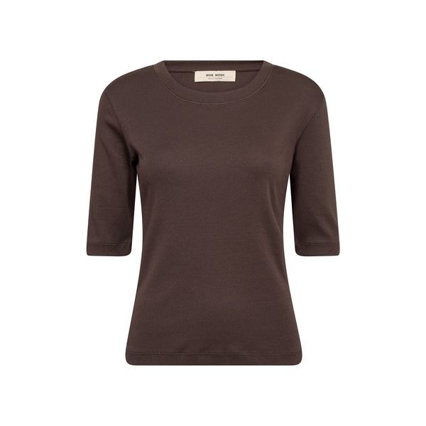MOS MOSH MMMali Round Neck 3/4 Sleeve T-Shirt in Delicioso