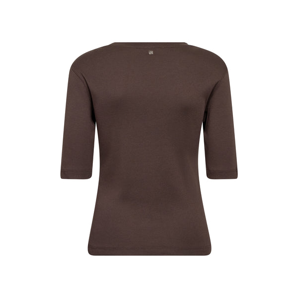 MOS MOSH MMMali Round Neck 3/4 Sleeve T-Shirt in Delicioso