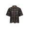 MOS MOSH MMLia Checko Short Sleeve Lace Shirt in Delicioso
