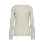 MOS MOSH MMBouch Round Neck Wool Jumper in Ecru