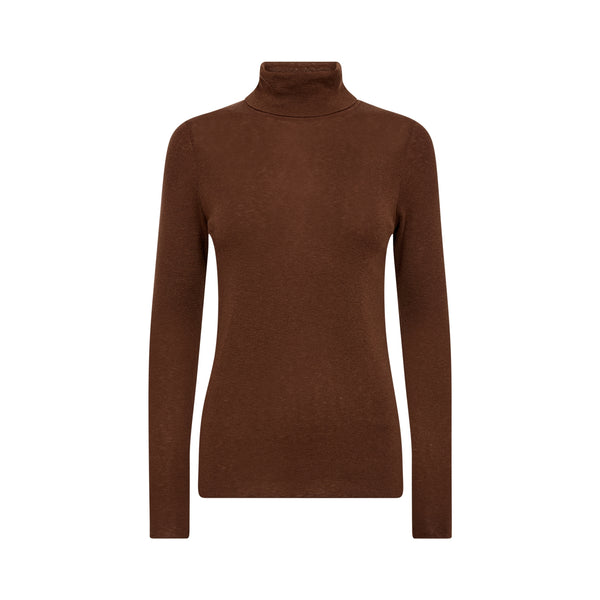 MOS MOSH MMBouch Rollneck Wool Jumper in Downtown Brown