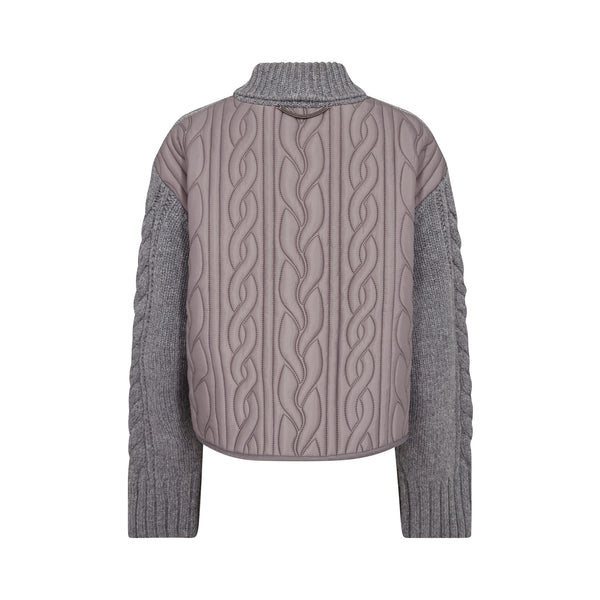 MOS MOSH MMGodinaz Oversize Rollneck Wool Jumper in Thunderstorm