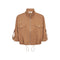 MOS MOSH MMAndrea Sato Short Bomber Jacket in Dark Camel