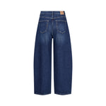 MOS MOSH MMCindy Draciel Barrel Leg Jeans in Indigo Blue