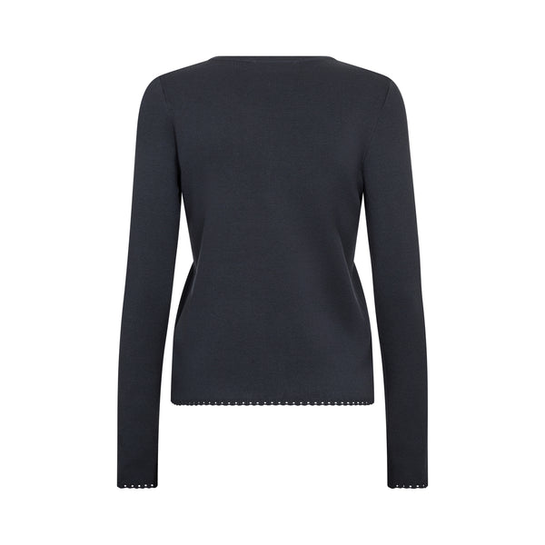MOS MOSH MMAliz Caliz Long Sleeve Henley T-Shirt in Salute Navy